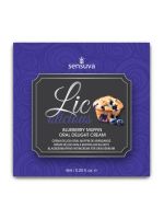Пробник гелю для мінету Sensuva Lic-o-licious Blueberry Muffin (6 мл), оліїстий, без цукру