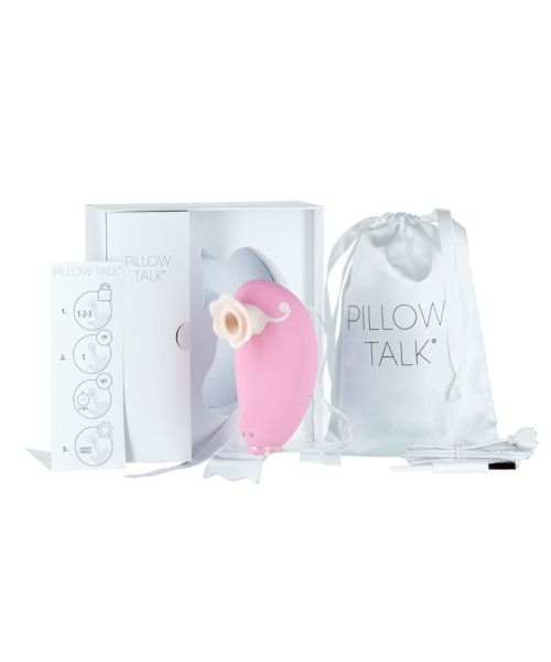 Розкішний вакуумний кліторальний стимулятор Pillow Talk - Dreamy Pink із кристалом Swarovski