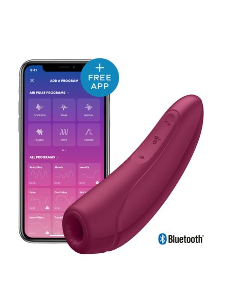 Вакуумний кліторальний стимулятор Satisfyer Curvy 1+ Rose Red 
