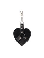 Брелок на карабіні для ключів Art of Sex Chained Heart, Чорний