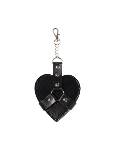 Брелок на карабіні для ключів Art of Sex Chained Heart, Чорний