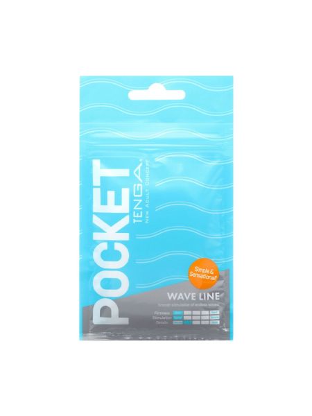 Мастурбатор TENGA Pocket Wave Line