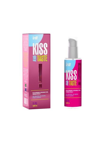 Масажний гель Intt KISS AND TASTE! (55 мл) зі смаком ожини
