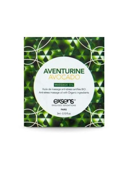 Пробник масажної олії EXSENS Anti-Stress Aventurine Avocado 3мл