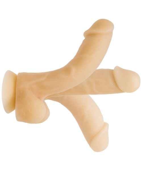 Фалоімітатор із пам’яттю форми, на присосці ADDICTION — DAVID 8″ Silicone Dong, віброкуля в подаруно