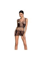 Бодістокінг мінісукня з метеликами Passion BS090 One Size black