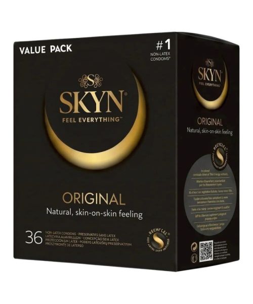 Безлатексні преміум-презервативи SKYN Original 36 шт