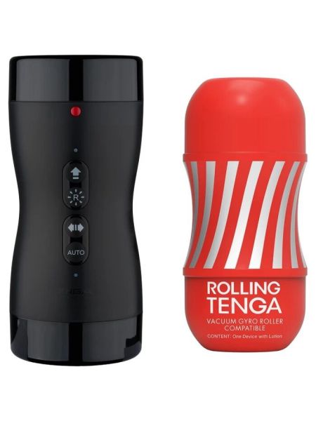 Автоматичний мастурбатор Tenga VACUUM GYRO ROLLER SET, ротація та вакуум, сумісний з Tenga Cup
