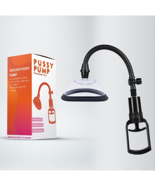 Вакуумна помпа для вульви Pussy Pump Premium Fun розмір L (13 см), механічний насос