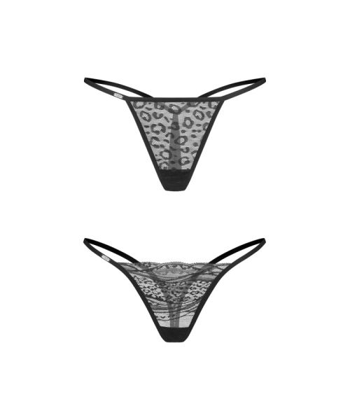 Набір трусиків Obsessive Clara 2-pack thong L/XL