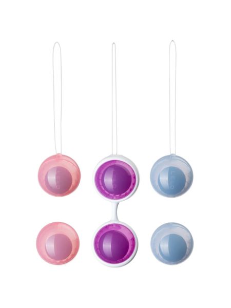 Набір вагінальних кульок LELO Beads Plus, діаметр 3,5 см, змінне навантаження 2х28, 2х37 та 2х60 г