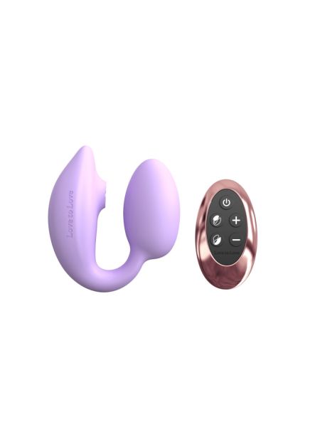 Віброяйце з вакуумною кліторальною стимуляцією Love To Love Wonderlover VIVA MAUVE