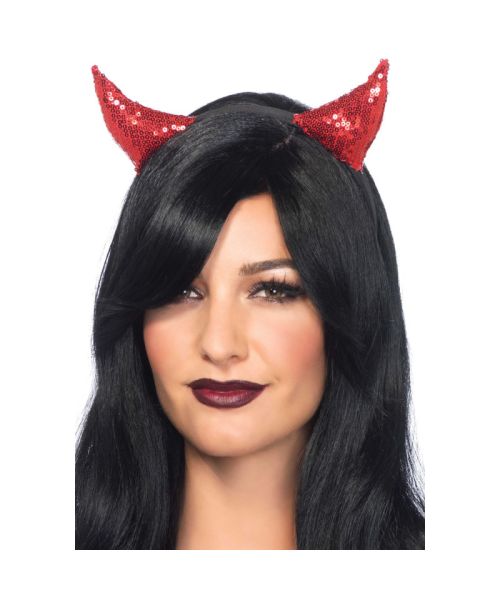 Диявольські ріжки з паєтками Leg Avenue Sequin devil horns