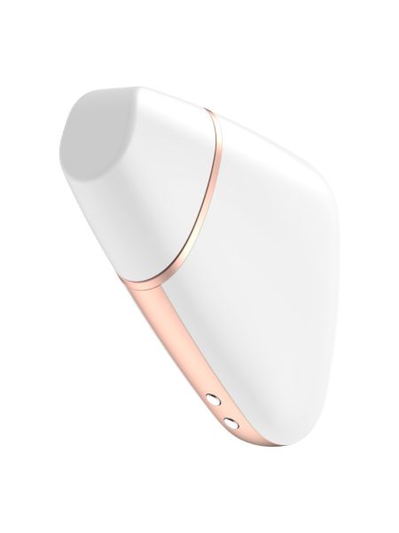 Вакуумний кліторальний стимулятор Satisfyer Love Triangle White з керуванням через інтернет