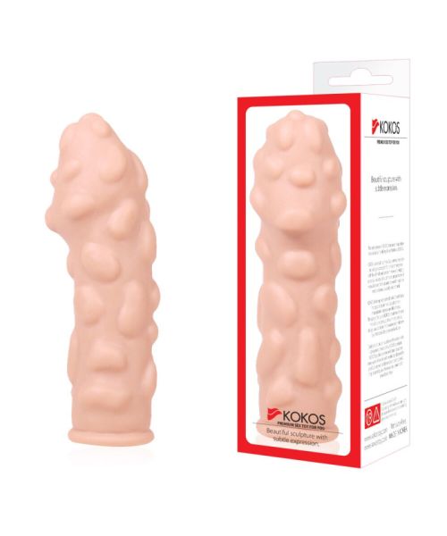 Насадка на член Kokos Extreme Sleeve ES.11 розмір M, потовщувальна, стимулюючий рельєф