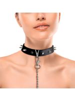 Нашийник з шипами та повідцем Art of Sex - Collar Spikes and Leash