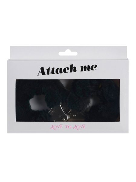 Наручники з плюшевим оздобленням Love To Love ATTACH ME Black