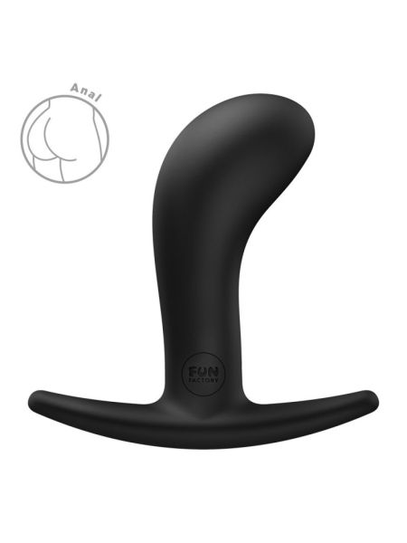 Анальна пробка Fun Factory BOOTIE M Black, діаметр 3,3 см, тонкий обмежувач