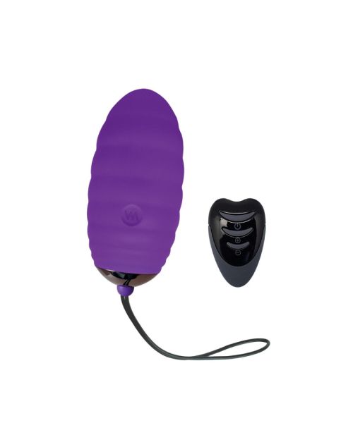 Віброяйце Adrien Lastic Ocean Breeze 2.0 Purple, пульт ДК, дуже потужний мотор, 10 віброрежимів