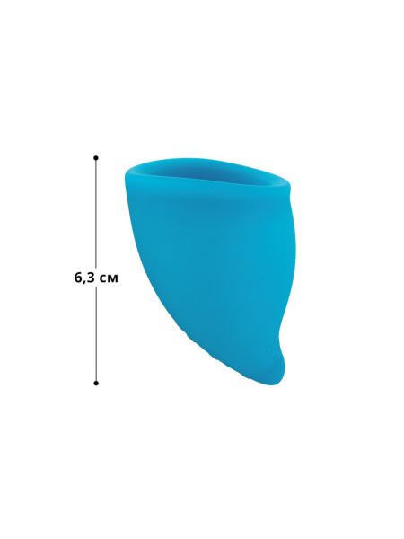 Менструальна чаша Fun Factory FUN CUP SIZE A, бірюзова, багаторазова, діаметр 4 см, об’єм 20 мл