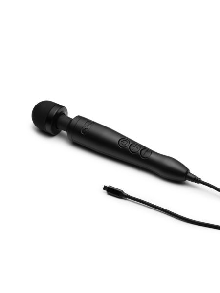 Вібромасажер DOXY3 USB-C Massager MATTE BLACK, кабель USB-C, регульована інтенсивність, компактний