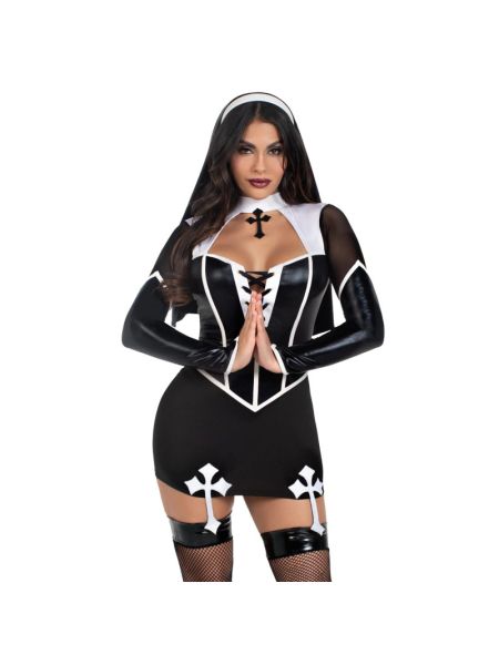 Костюм черниці Leg Avenue Holy Hottie Dress XS