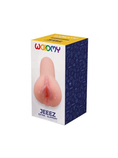 Мастурбатор-вагіна Wooomy Jeeez Masturbator Vagina, м’які відкриті губи, 11,6х5,4 см