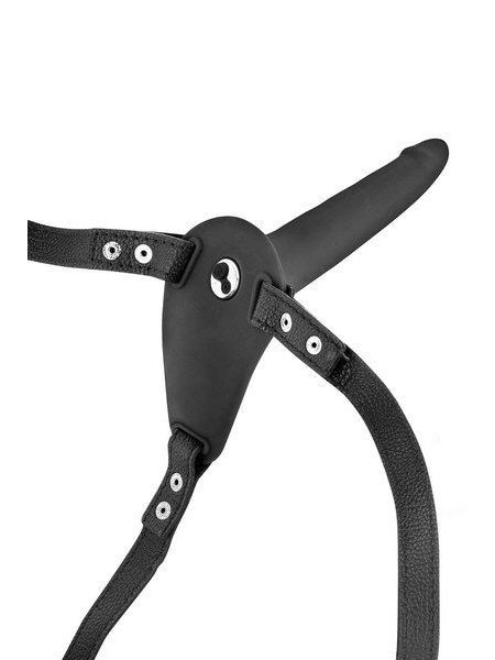Страпон з вібрацією Fetish Tentation Vibrating Strap-On with Dildo Black
