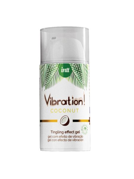 Рідкий вібратор Intt Vibration Coconut Vegan (15 мл),  дуже смачний, діє до 30 хвилин