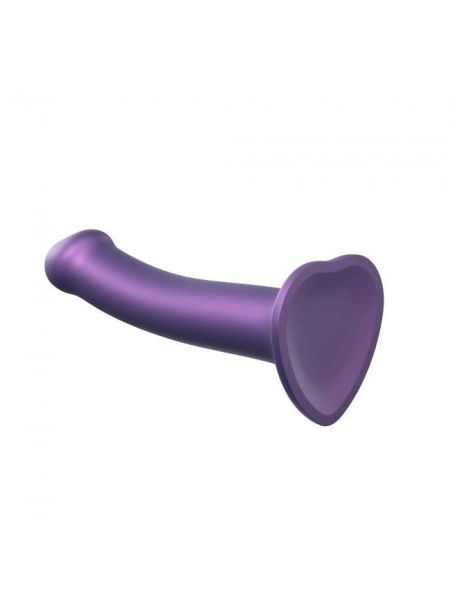 Насадка для страпону Strap-On-Me Mono Density Dildo Violet M, діам. 3,3 см, одношаровий силікон, гну