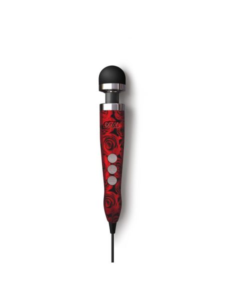Вібромасажер DOXY Die Cast 3 ROSE PATTERN, дуже потужний, живлення 220В, металевий корпус