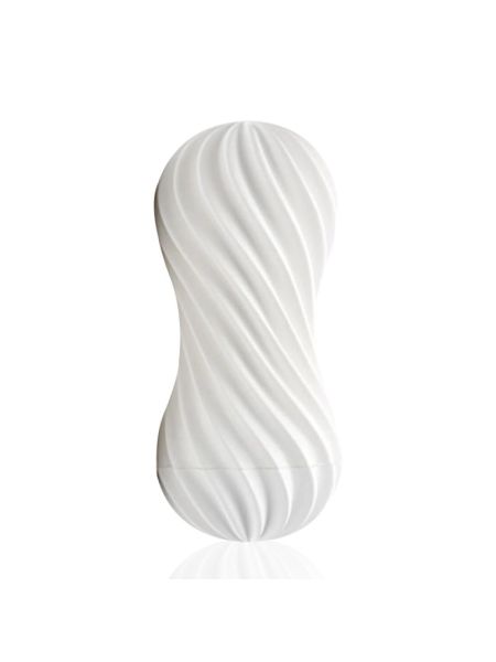 Мастурбатор Tenga Flex Silky White зі змінною інтенсивністю, можна скручувати