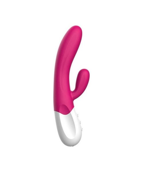 Вібратор-кролик Liebe Bend It Plus Rechargeable Cerise, гнучкий, 2 мотори, 10 режимів