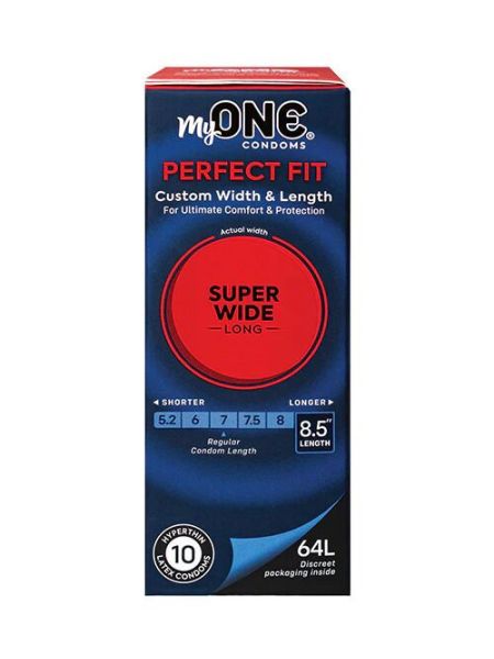 Презервативи MyONE Super Wide & Long 10 шт, картонна коробка