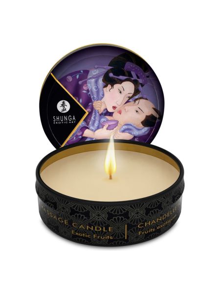 Масажна свічка Shunga Mini Massage Candle – Exotic Fruits (30 мл) з афродизіаками
