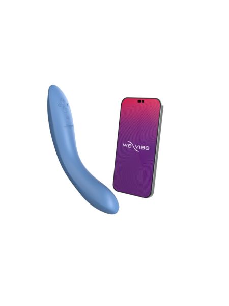 Смарт-вібратор We-Vibe Rave 2 Twisted Pleasure Blue, для точки G та входу в піхву, 2 мотори