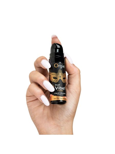 Рідкий вібратор Orgie Dual Vibe! Sex On The Beach Kissable Liquid Vibrator, 15 мл