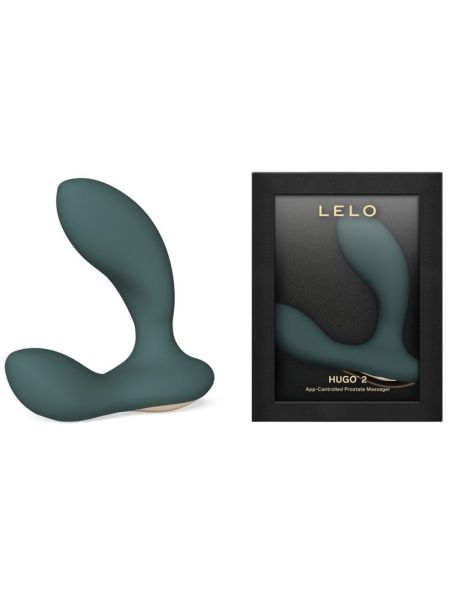 Смарт-масажер простати LELO Hugo 2 Green, 2 мотори, підвищена потужність