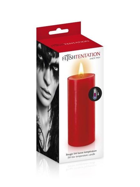 БДСМ-cвічка низькотемпературна Fetish Tentation SM Low Temperature Candle Red