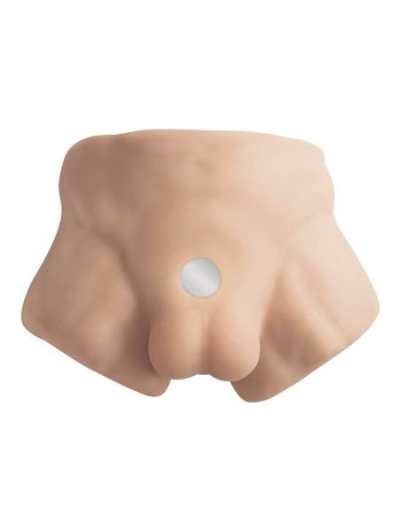 Півторс з фалоімітатором на присосці SilexD Apollo S Male Torso, суперреалістичний, термореактивний
