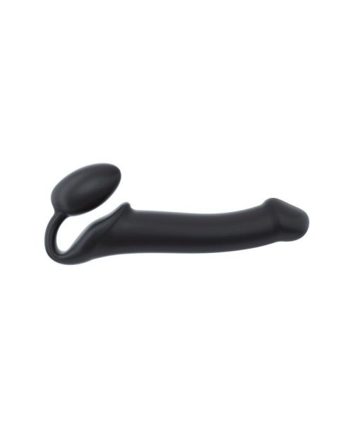 Безремінний страпон Strap-On-Me Black L, повністю регульований, діаметр 3,7 см