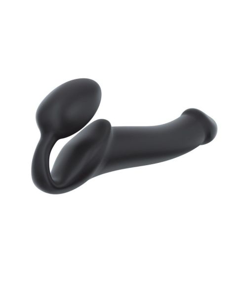 Безремінний страпон Strap-On-Me Black L, повністю регульований, діаметр 3,7 см