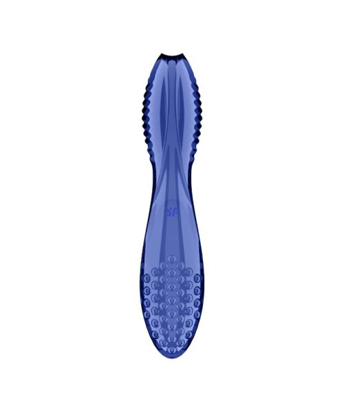 Двосторонній скляний дилдо Satisfyer Dazzling Crystal 2 Blue
