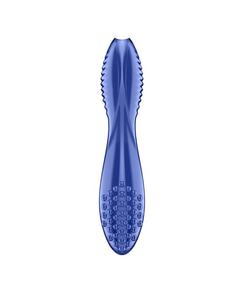Двосторонній скляний дилдо Satisfyer Dazzling Crystal 2 Blue