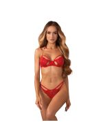Комплект Obsessive Matildea 2-pcs crotchless set L/XL