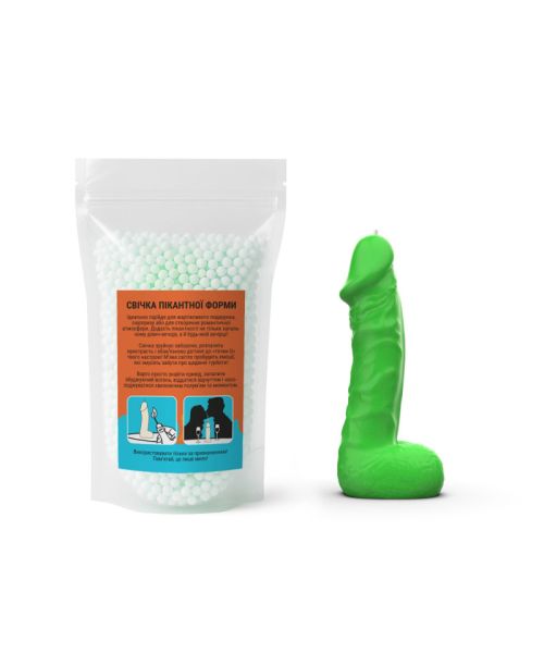 Свічка у вигляді члена Чистий Кайф LARGE Green