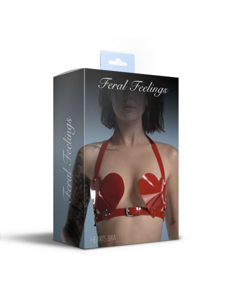 Ліф Серце Feral Feelings - Hearts Bra Red