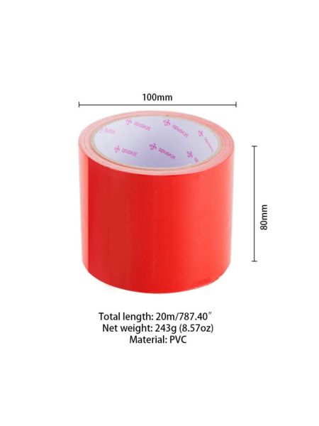 Скотч для бондажу LOCKINK SEVANDA Electrostatic Tape, червона, 16 м