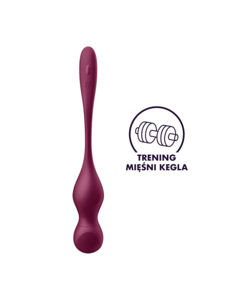 Смарт-вагінальні кульки з вібрацією Satisfyer Love Birds Vary Connect App, змінювана маса, пульт ДК