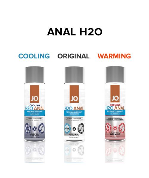 Анальна змазка JO ANAL H2O — WARMING (120 мл), розігрівальна, на водній основі